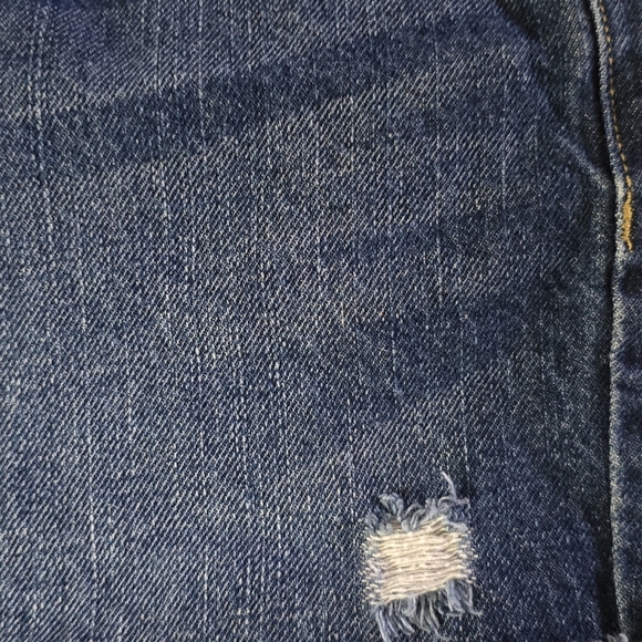 Mossimo Supply Co. High-Rise Distressed Denim Short Shorts, Size 14/32 - Picture 9 of 16